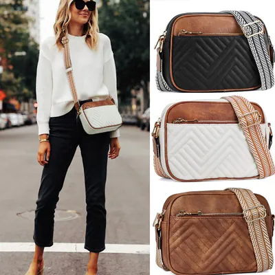 Kleine Umhängetasche für Damen Frauen Kuriertasche Handtasche Schultertasche