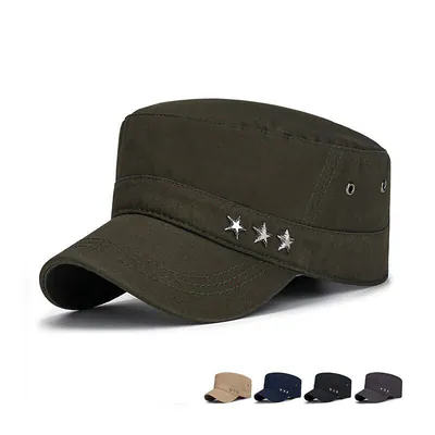Camouflage Herren Damen Armee Kampf Mütze Militär Sterne Kadett Angeln Baseball