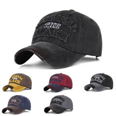Herren Vintage Kappe Trucker gewaschen Mütze abgenutzt Fahrer Denim