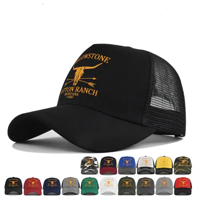 Bull Trucker Mesh Baseball Mütze Herren Damen Hip Hop Unisex Atmungsaktiv
