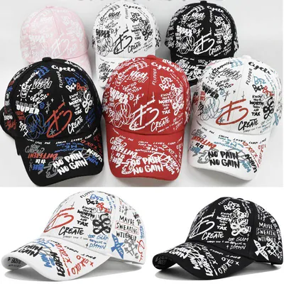 Unisex Graffiti Baseball Cap Herren Damen Hip Hop Snapback Freizeit Sonnenhut 5