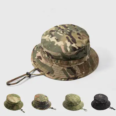 Militär Fischerhut Camo Buschhut Angeln Wandern Camping Taktisch Armee Kappe