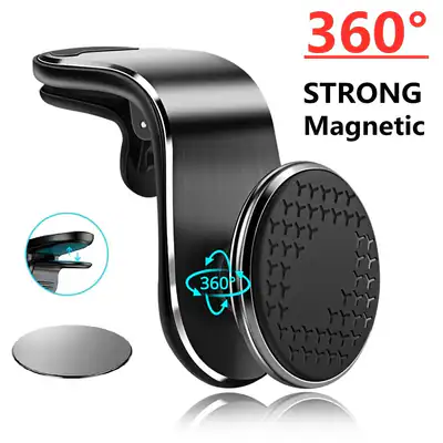 360 Rotation Magnetische Autohalterung Lüftungsgitter Clip Handy Halter für