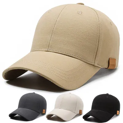 Schlichter lässiger Sonnenhut XL Oversize Baseballkappe für einen großen großen