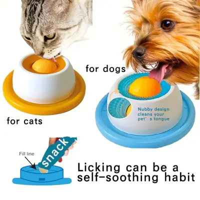 Haustier Leckmatte Slow Feeder für Hunde Katzen Interaktiver Snack Napf