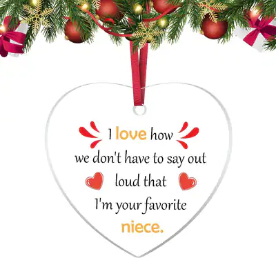 Tante und Onkel Geschenke von Nichte Hängeschmuck Tante und Onkel Weihnachten