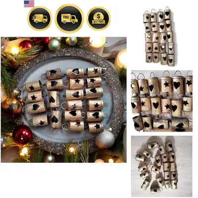Rustikale Eisen Jingle Bells 12er Set | 2 Zoll Vintage Kuhglocken | Handarbeit