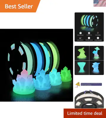 3D Drucker Filament Konvolut Glow in the Dark Multicolor PLA 1,75mm 4er Pack