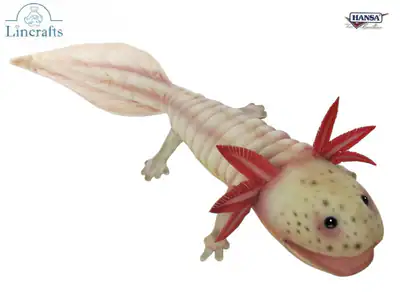 Axolotl Plüschtier Kuscheltier von Hansa 7802 -brandneu- Lincrafts UK Est 1993