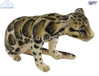 Wolkiger Leopard Stofftier von Hansa - 7935 - Brandneu Lincrafts UK Est. 1993