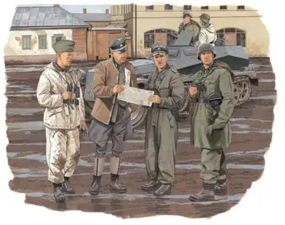 Dragon 1/35 WWII German Waffen-SS Field Conference Winter Equipment Karakov 1943