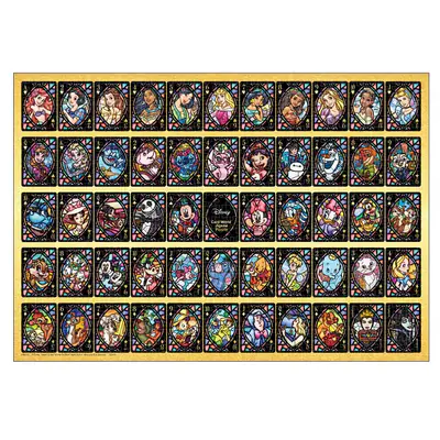 1000 Teile Stained Art Puzzle Disney Card World