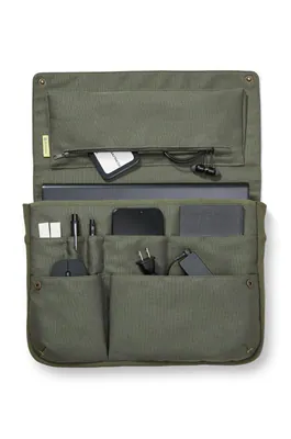 KOKUYO Bag in Bag PC-Beutel 13,3/14,0 Zoll A4 horizontal BIZRACK olivgrün