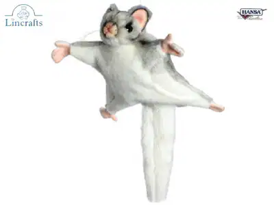 Hansa Zuckergleiter Plüschtier 22 cm. Tierliebhaber Teddy Geschenk, Lincrafts