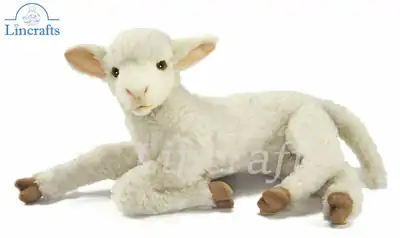 Hansa liegendes Lamm 6563 Plüschtier Kuscheltier Schafe verkauft von Lincrafts