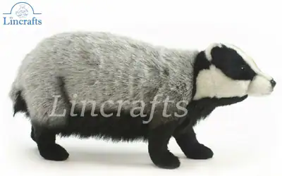 Dachs stehend Plüschtier Kuscheltier von Hansa 5574 brandneu Lincrafts UK Est