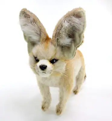 Lebensechter Fenec Fuchs Plüschtier Kuscheltier Hansa 29 cm Teddy Geschenk,