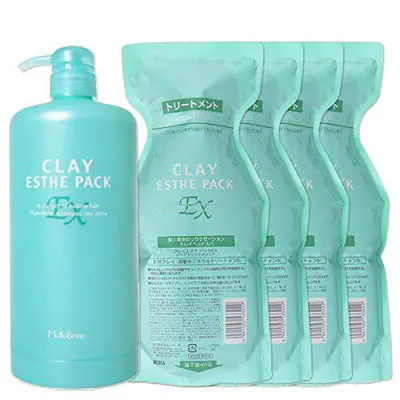 Moltobene Clay Esthe Pack EX 1000g x 4 Stück Nachfüllpumpe