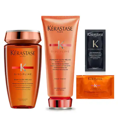 KÉRASTASE Shampoo Bain Oleo Relax 250 ml + Behandlung Fondant 200 ml