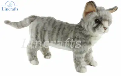 Hansa Grey Tabby Kätzchen 7179 Plüschtier Kuscheltier verkauft von Lincrafts UK