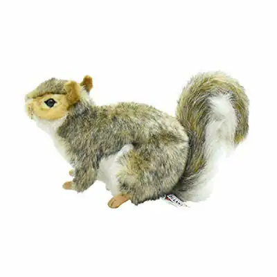 Graues Eichhörnchen Plüschtier Kuscheltier von Hansa. Lebensechtes Waldtier