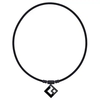 Colantotte Magnet Halskette TAO AURA schwarz x schwarz LL Größe (51 cm)
