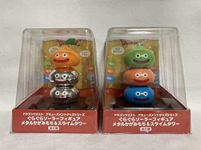 Dragon Quest Wobble Solar Figur Metall Kagamimochi & Schleimturm
