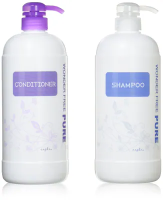 Napla Wonder Free Pure Shampoo 1000ml & Conditioner 1000ml Pump Set