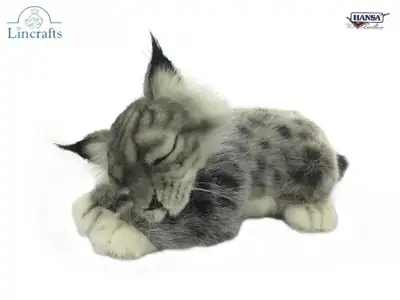 Hansa Luchs Junges Plüschtier Kuscheltier 29 cm. Tier Wildkatzenliebhaber