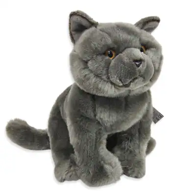 Faithful Friends Britisch Blau Katze Plüschtier Kuscheltier Kätzchen Tier Teddy