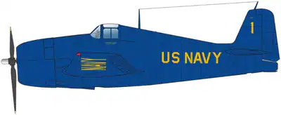 1/144 US NAVY F6F-5 HELLCAT BLUE ANGELS 2