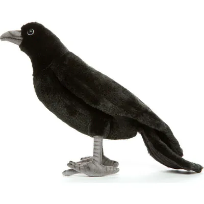 Schwarze Krähe (Corvus) Stofftier von Hansa 6266 - Brandneu - Lincrafts UK Est.