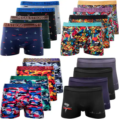 5-10 Herren Boxershorts Unterwäsche Unterhose Retroshorts Baumwolle M - 6XL