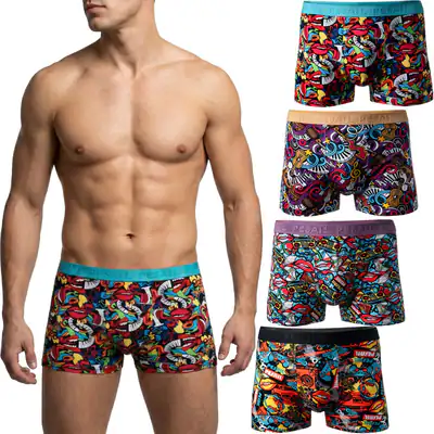 4- 12 Stück Herren Boxershorts Baumwolle Unterhose Retro Unterwäsche Gr. M - 6XL