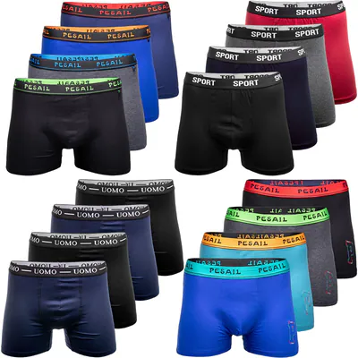 4-10 Pesail Herren Boxershorts Retroshorts Unterhose Baumwolle Unterwäsche M-6XL