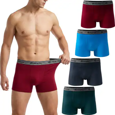 Pesail Herren Boxershorts 8er Pack Baumwolle Unterwäsche Unterhose M- 6XL