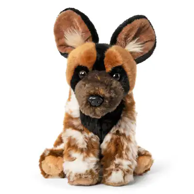 Afrikanischer Wildhund Plüschtier Stofftier Teddy von Living Nature. Geschenk.