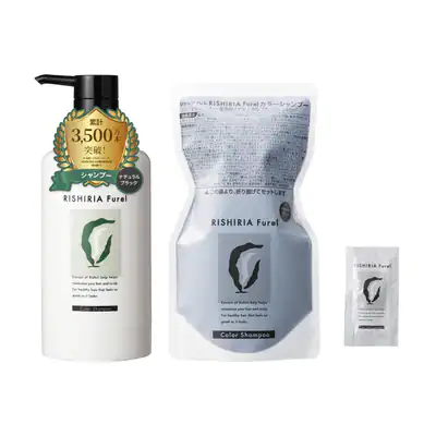 Sastty RISHIRIA Furel Color Shampoo Natural Black - spezielle Flasche +
