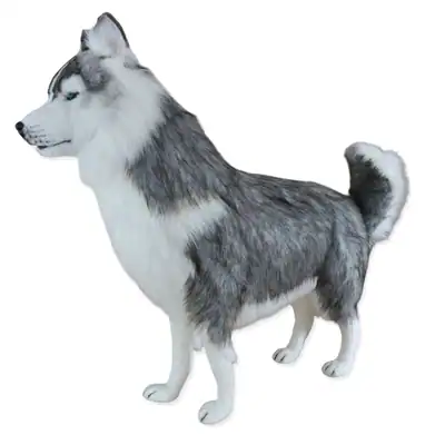 Hansa Siberian Husky Plüschtier Kuscheltier. Großer Hund Plüsch Geschenk.