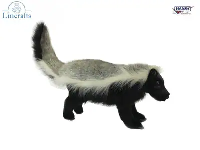 Ratel (Honey Badger) 7815 Stofftier von Hansa - brandneu - Lincrafts UK Est 1993