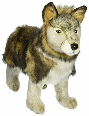Hansa stehender Wolf 4292 Plüschtier Kuscheltier verkauft von Lincrafts UK Est.