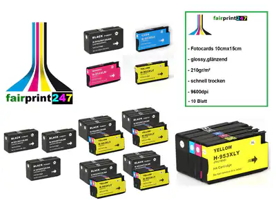 Patronen für HP 953XL HP 953 kompatibel ! ! NEUSTE CHIPVERSION STAND 04/2026 ! !