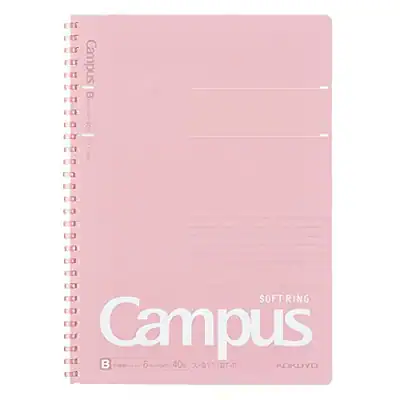 Campus Notizbuch Medium horizontal liniert gepunktet Cutoff B5 pink S-S111BT-P