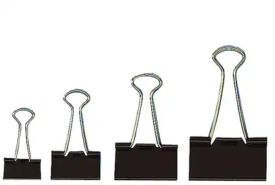 12 x Foldback Klammer 19, 25, 32, 41 mm Vielzweck Aktenklammern Büroklammern