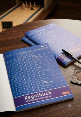 2 STÜCK ! Kegelbuch A5 52 farbige Innenseiten Neu