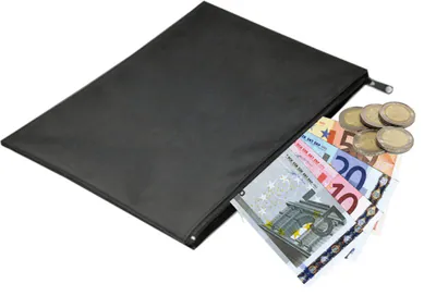 Banktasche aus Nylon Dokumententasche Etui Geldscheintasche KFZ Tasche