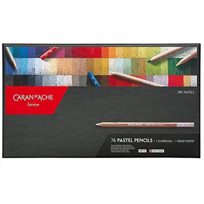 CARAN D`ACHE Farbstift wasserlöslich Pastellstift 0788-376 76color