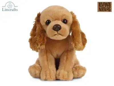 Sitzender Cocker Spaniel Plüschtier Stofftier Hund Teddy 10 Jahre Garantie.