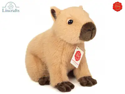 Teddy Hermann sitzende Capybara Plüschtier Stofftier Nager Teddy Geschenk 92344