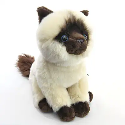 Sitzende Siamkatze Plüschtier Kuscheltier Kätzchen Teddy von Faithful Friends
